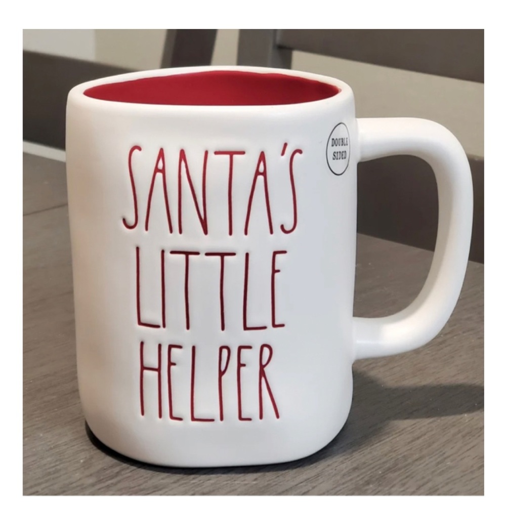 NEW Rae Dunn Santa's Little Helper Dog Mug Christmas